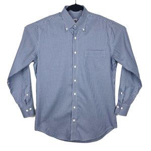 Peter Millar Plaid Nanoluxe Long Sleeve Shirt M